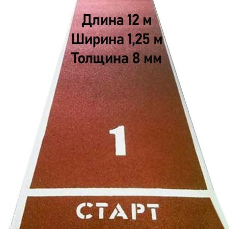 Купить Дорожка для разбега 12 м х 1,25 м. Толщина 8 мм в Воткинске 